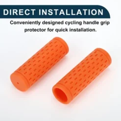 Unique Bargains Bike Handlebar Grips Covers 3.54" Orange 1 Pair -Outdoor Sports Series GUEST 00be0ec0 0212 447d 84a0 aceeeaf74489