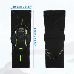 Unique Bargains 2pcs Compression Knee Braces EVA Padded Leg Sleeves Nylon Black Size 2XL
