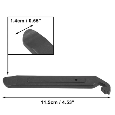 Unique Bargains Bicycle Large Nylon Tire Repair Tyre Lever With Hook Repair Tool Black 2pcs 2 Unique Bargains Bicycle Large Nylon Tire Repair Tyre Lever With Hook Repair Tool Black 2pcs - Image 2