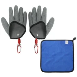 Unique Bargains Waterproof Puncture Resistant Non-Slip Fishing Gloves 1 Pair -Outdoor Sports Series GUEST 01453259 b457 4982 b45e f5e64be62228