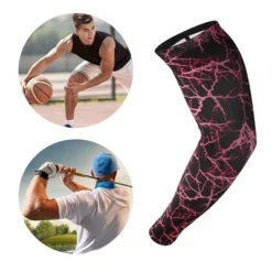 Unique Bargains Breathable Elbow Pads Elbow Protection Brace Tightening Flash Pattern For Sports 1 Pc