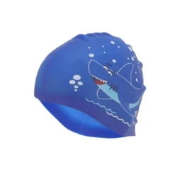 Unique Bargains Kid's Silicone Waterproof Cartoon Shark Swim Cap 1 Pc -Outdoor Sports Series GUEST 02f427dc b27c 4971 ae42 07ef22b13e62