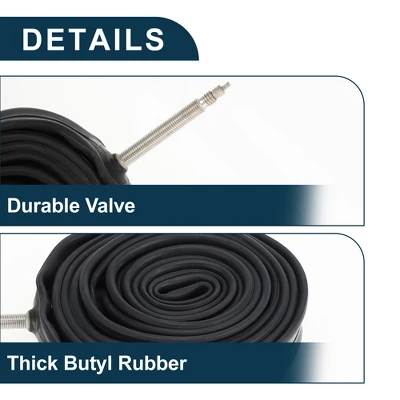 Unique Bargains Bike MTB Cycling Inner Tire 700x23/25C Durable 48mm Long French Type Valve Bicycle Inner Tube 1 Pcs 3 Unique Bargains Bike MTB Cycling Inner Tire 700x23/25C Durable 48mm Long French Type Valve Bicycle Inner Tube 1 Pcs - Image 3
