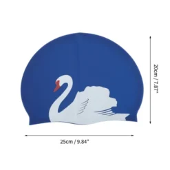Unique Bargains Silicone Swans Print Swim Cap 1 Pc -Outdoor Sports Series GUEST 0333c163 5cc8 406b 835e 6a0eddcdcdb0