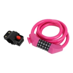 Unique Bargains Bike Lock Adjustable Bike Chain Lock 5 Digit Resettable Bike Cable Lock Purple -Outdoor Sports Series GUEST 0357b370 a3bd 4403 8d1f fa947c2c9542