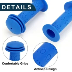 Unique Bargains Child Bike Handlebar Grips Covers 4.13" Blue 1 Pair -Outdoor Sports Series GUEST 03dd6bee e330 4f6d ad2e 2b542eb6d745