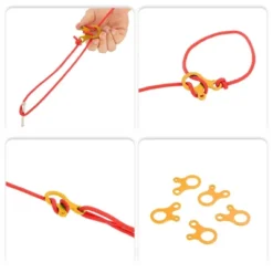Unique Bargains Aluminum Alloy Cord Adjuster 8 Pcs -Outdoor Sports Series GUEST 03e2ffae 5b03 44b9 a47b 84bd4df83bfe