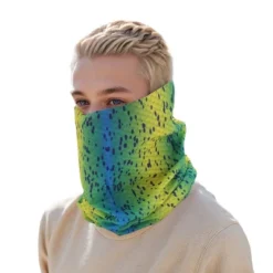 Unique Bargains Sunscreen Stripes Pattern Face Scarf Mask Blue Yellow 1 Pc -Outdoor Sports Series GUEST 04205f6b 8f5b 4960 bc9b b8f65cbecfcf