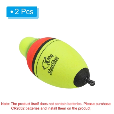 Unique Bargains EVA Durable Electric Lighted Night Fishing Slip Bobber 2 Pcs 2 Unique Bargains EVA Durable Electric Lighted Night Fishing Slip Bobber 2 Pcs - Image 2