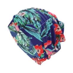 Unique Bargains Nylon Pleated Style Swimming Cap 1Pc -Outdoor Sports Series GUEST 04c2a5a6 36ce 445b ad88 c11142286f78