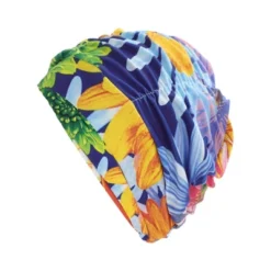 Unique Bargains Nylon Pleated Style Swimming Cap 1Pc -Outdoor Sports Series GUEST 052aec58 a271 482a 9174 08f21440b0d2