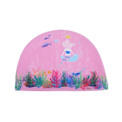 Unique Bargains Kid's Polyester Cartoon Mermaid Swim Cap Pink 1 Pc 6 Unique Bargains Kid's Polyester Cartoon Mermaid Swim Cap Pink 1 Pc - Image 6