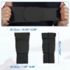 Unique Bargains 2pcs Elbow Brace Support Sleeve Elbow Pad Sleeve For Women Men Black L Size