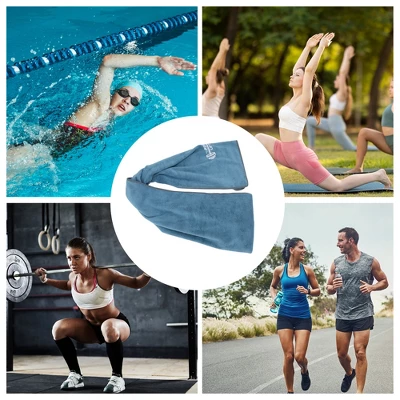 Unique Bargains Embroidery Sports Towel 1 Pc 3 Unique Bargains Embroidery Sports Towel 1 Pc - Image 3