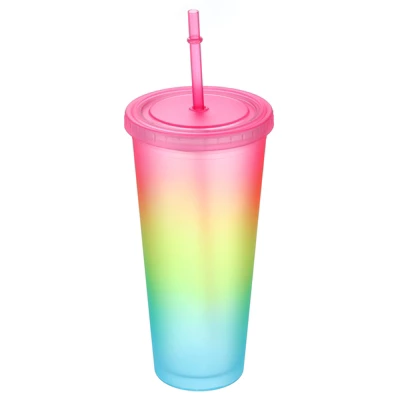 Unique Bargains Insulated Double Wall Tumbler With Lid And Straw 6 Unique Bargains Insulated Double Wall Tumbler With Lid And Straw - Image 6