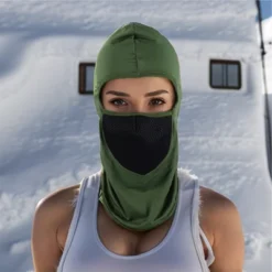 Unique Bargains Ice Silk Solid Balaclava Face Mask 1 Pc