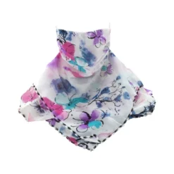 Unique Bargains Floral Printed Triangle Earloop Neck Gaiter 1 Pc -Outdoor Sports Series GUEST 0909ff66 7149 4710 aab2 e630dabeb8be