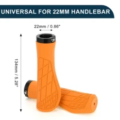 Unique Bargains Bike Handlebar Grips Covers 5.28" Orange 1 Pair -Outdoor Sports Series GUEST 09b03d8a 7574 4265 9979 df9f47f40e01