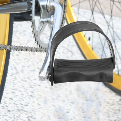 Unique Bargains Exercise Bike Pedals With Straps 1/2 Inch Spindle Cycling Parts 12.7mm Spindle Black 1 Pair 3 Unique Bargains Exercise Bike Pedals With Straps 1/2 Inch Spindle Cycling Parts 12.7mm Spindle Black 1 Pair - Image 3