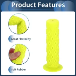 Unique Bargains Bike Handlebar Grips Covers 4.72" Yellow 1 Pair -Outdoor Sports Series GUEST 0a809bad 5e79 4400 89fa 431489079ebe