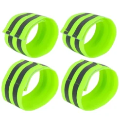 Unique Bargains Reflective Bands For Wrist Ankle Reflective Wristbands Slaps High Visibility Night Riding Reflector Tape Straps Bracelet Green 4 Pcs -Outdoor Sports Series GUEST 0ae8d680 d064 489e 9586 622f6218b417