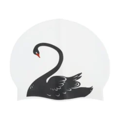 Unique Bargains Silicone Swans Pattern Swim Cap 1 Pc -Outdoor Sports Series GUEST 0ca5d4ce 45a3 4265 9606 04f9dc0ac555