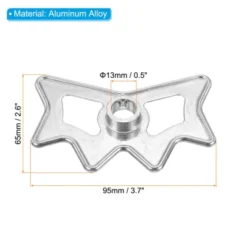 Unique Bargains Aluminum Alloy Rust-Proof Durable Smooth Surface Billiard Bridge Heads