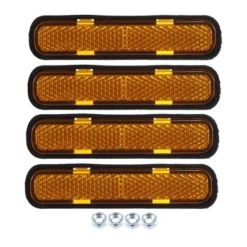 Unique Bargains M5x0.8 Universal Rectangular Screw On Reflective Warning Reflector 4 Pcs -Outdoor Sports Series GUEST 0dba5076 5f7d 4e05 bf8b 6d120036e198