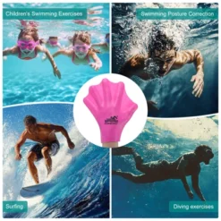 Unique Bargains Silicone Swimming Gloves Webbed Gloves Finger Frog Type For Diving 1 Pair -Outdoor Sports Series GUEST 0ec463e6 89e5 4a01 b9a9 5db266644547 1