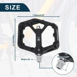 Unique Bargains Foot Peg Footrests Fit 9/16 Inch Axles Durable Rear Bicycle Pedal Nylon Metal Yellow 1 Pair -Outdoor Sports Series GUEST 0fe2d471 9b99 46a0 836b 5fff5db40767