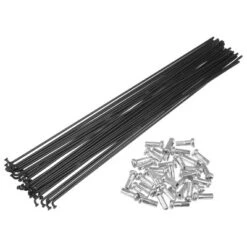 Unique Bargains 14G Bicycle Carbon Steel Spoke With Nipples Black 36 Pcs -Outdoor Sports Series GUEST 108637ea c939 4c0c bae6 77cdc2306991