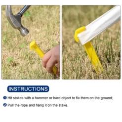 Unique Bargains Tent Stakes Plastic Pegs With Hook For Camping Canopy -Outdoor Sports Series GUEST 1095d4a5 63c9 4769 891b 5476ad1b6e51