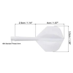 Unique Bargains Plastic Durable Integrated Dart Shaft Flight Set 6 Pcs