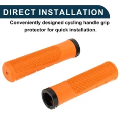 Unique Bargains Bike Handlebar Grips Covers 5.31" Orange 1 Pair -Outdoor Sports Series GUEST 118be849 930d 4a20 a6cb 1d531ad86d4f