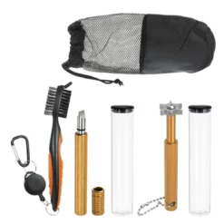 Unique Bargains Golf Clean Tool Set Brush And 2 Club Groove Sharpeners -Outdoor Sports Series GUEST 12a9d3c3 ca3c 4ef5 bfdc 339e49761be4