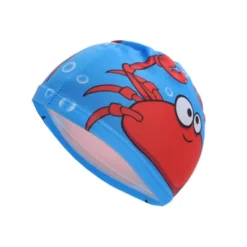Unique Bargains Kid's Polyester Cartoon Pattern Swim Cap Blue Red 1 Pc -Outdoor Sports Series GUEST 130667fe 526a 4dec a0a9 1aea808250b7