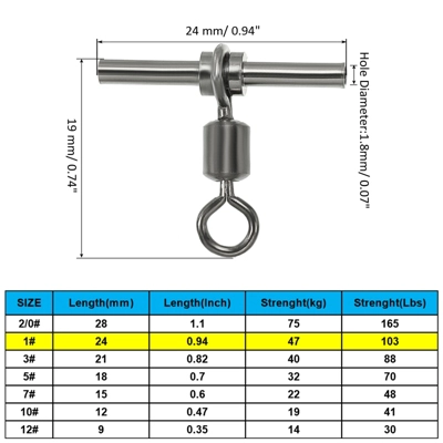 Unique Bargains 3-Way T-Shape Brass High Strength Cross Line Fishing Swivels 20 Pcs 1 Unique Bargains 3-Way T-Shape Brass High Strength Cross Line Fishing Swivels 20 Pcs