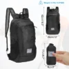 Unique Bargains Durable Polyester Material Water-Resistant Lightweight Portable Backpack