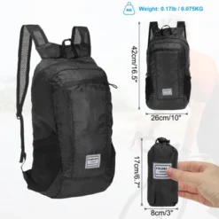 Unique Bargains Durable Polyester Material Water-Resistant Lightweight Portable Backpack