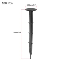 Unique Bargains Plastic Landscape Spikes For Holding Fabric Lawn Edging