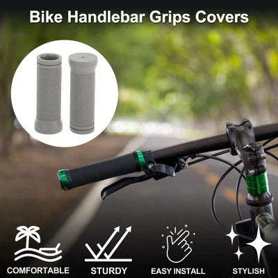 Unique Bargains Bike Handlebar Grips Covers 3.54" Gray 1 Pair 1 Unique Bargains Bike Handlebar Grips Covers 3.54" Gray 1 Pair