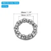 Unique Bargains Stainless Steel Repair Accessories Bike Ball Crank Bearings 4 Pcs