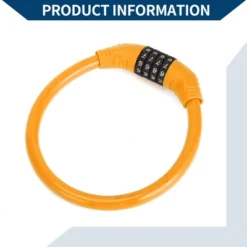 Unique Bargains Bicycle Lock Ring Anti-Theft Bike Lock Resettable 4 Digit Mini Ring Lock Orange -Outdoor Sports Series GUEST 14855dc4 af59 498f 97a2 70280cc5d6eb