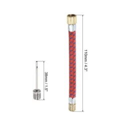 Unique Bargains Flexible Inflator Pump Adapter Kit For Sports Balls 5 Pcs