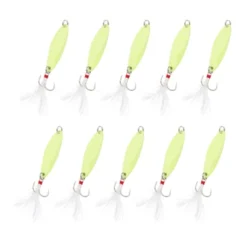 Unique Bargains Treble Hooks Metal Spinner Fishing Lures For Freshwater Saltwater Salmon 10 Pcs -Outdoor Sports Series GUEST 14d224b1 b5a8 4c25 ade2 17591acbcef9