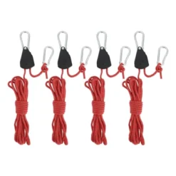 Unique Bargains Adjustable Tent Rope Hanger 1/8" 12.8ft Long 4 Pcs -Outdoor Sports Series GUEST 1551c998 2ed2 47dd a61c 1f18c7a1a3d4