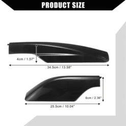 Upper Roof Rack Rails End Cap Protection Cover Shell For Toyota RAV4 2006-2012 Plastic 4 Pcs Black -Outdoor Sports Series GUEST 155c8b58 367e 4eb2 8c80 b04844af1559