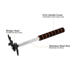 Unique Bargains Stainless Steel EVA Handle Removable Bridge Head Billiard Bridges -Outdoor Sports Series GUEST 15932862 3526 4031 ab78 4c77aabae453