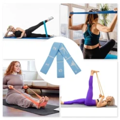Unique Bargains Durable 8 Grids Yoga Stretch Bands 1 Pc -Outdoor Sports Series GUEST 15aac427 889e 4d6b 9eb2 ccc3143d479b