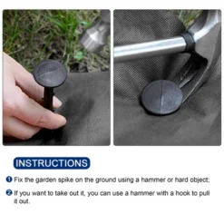 Unique Bargains Garden Stake Plastic Landscape Spike For Holding Fabric Lawn Edging Tarps -Outdoor Sports Series GUEST 15b2cead 50a3 4d66 a4fb 202a03d60651
